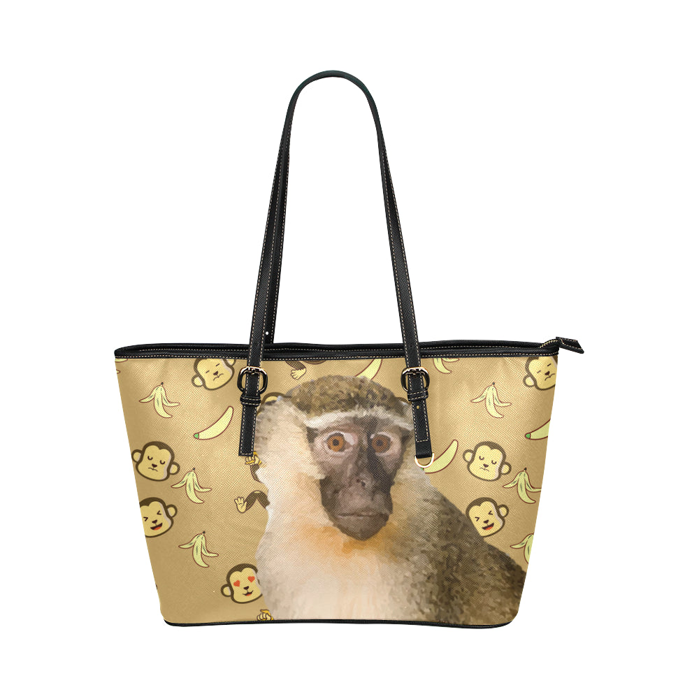 Monkey Leather Tote Bag/Small