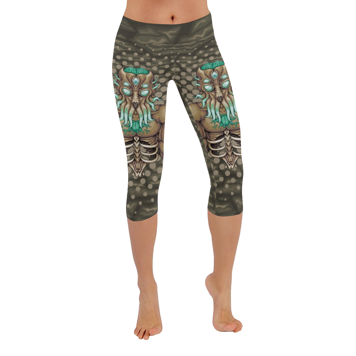 Moon Lord Low Rise Capri Leggings (Invisible Stitch) (Model L08)