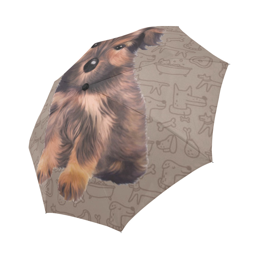 Morkie Dog Auto-Foldable Umbrella