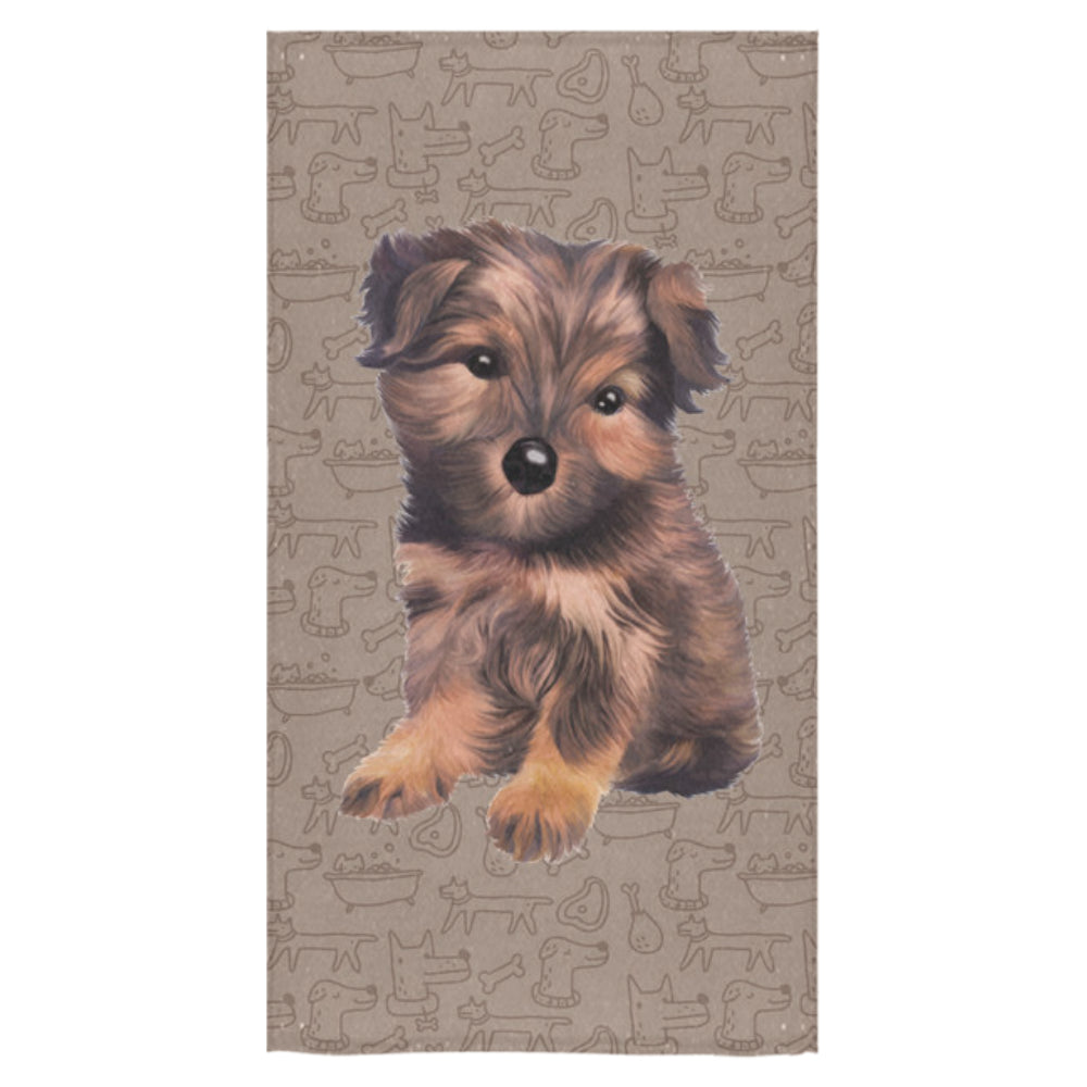 Morkie Dog Bath Towel 30